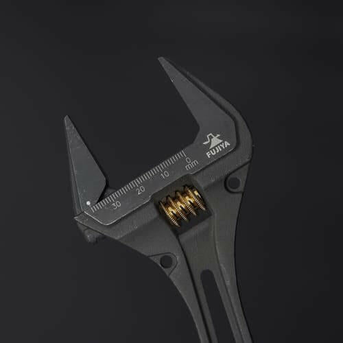 [FGL-38-BG] KUROKIN 黒金(Black & Gold) ギア付モンキーレンチ 単品1丁 - MisakaZoo
