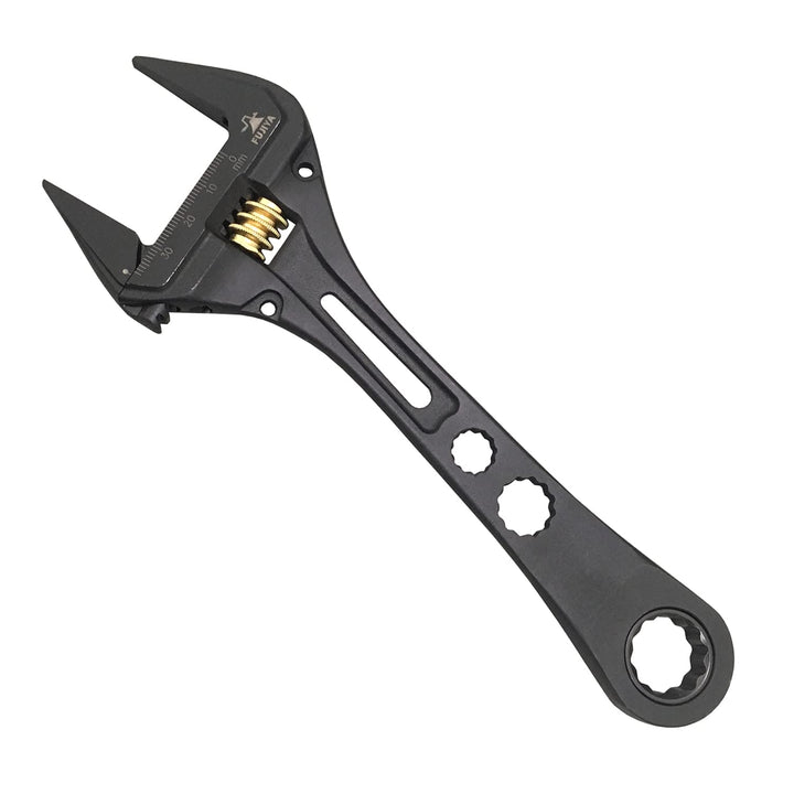 [FGL-38-BG] KUROKIN 黒金(Black & Gold) ギア付モンキーレンチ 単品1丁 - MisakaZoo