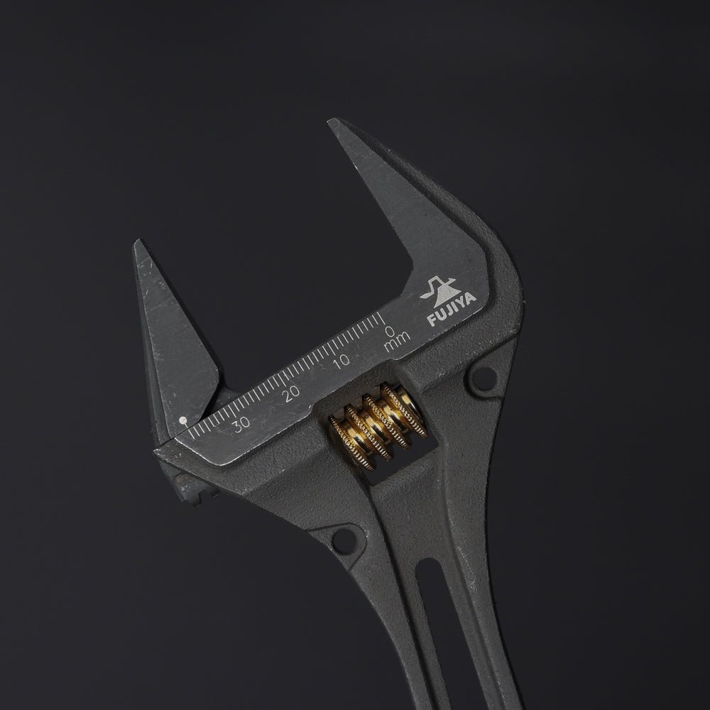 [FGL-38-BG] KUROKIN 黒金(Black & Gold) ギア付モンキーレンチ 単品1丁 - MisakaZoo