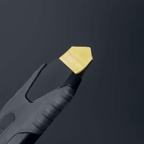 [FK02A-BG] KUROKIN 黒金(Black & Gold) メタルカッターナイフ 単品1個 - MisakaZoo