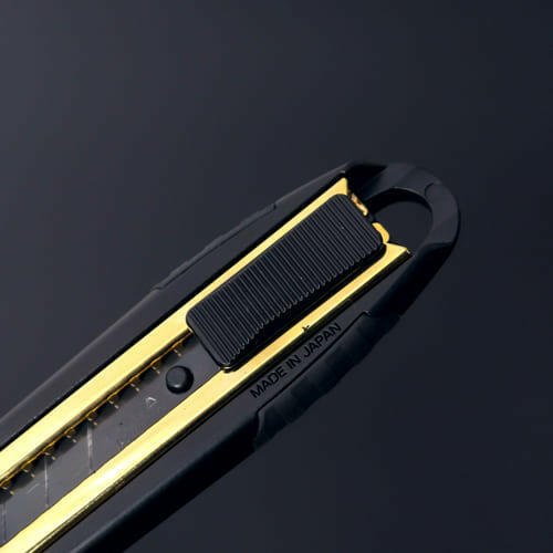 [FK02A-BG] KUROKIN 黒金(Black & Gold) メタルカッターナイフ 単品1個 - MisakaZoo