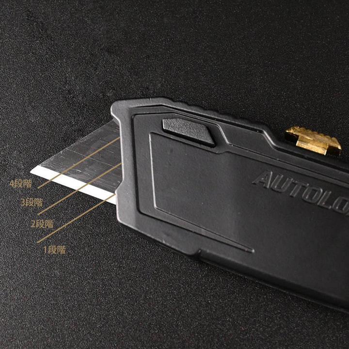[FK12-BG] KUROKIN 黒金(Black & Gold) 電工ユーティリティナイフ（折りたたみタイプ） 単品1丁 - MisakaZoo