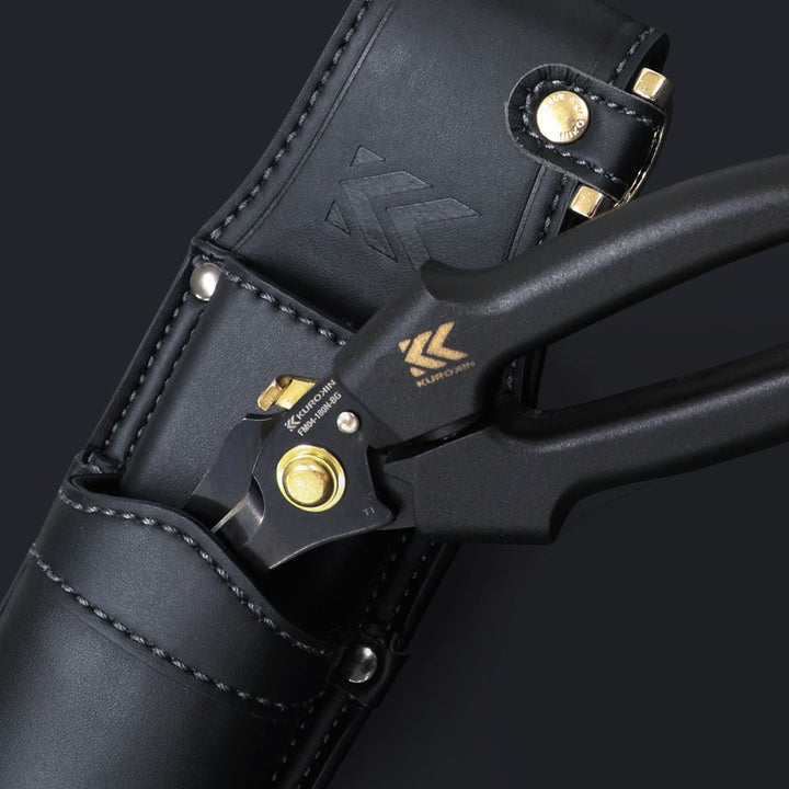 [FM04-180NL-BG] KUROKIN 黒金(Black & Gold) 電工ストレートバサミ ロック付 単品1丁 - MisakaZoo