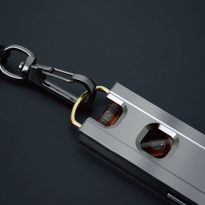[FTL-100-BG] KUROKIN 黒金(Black & Gold) アルミ水平器（二穴・スリム）100mm 単品1個 - MisakaZoo