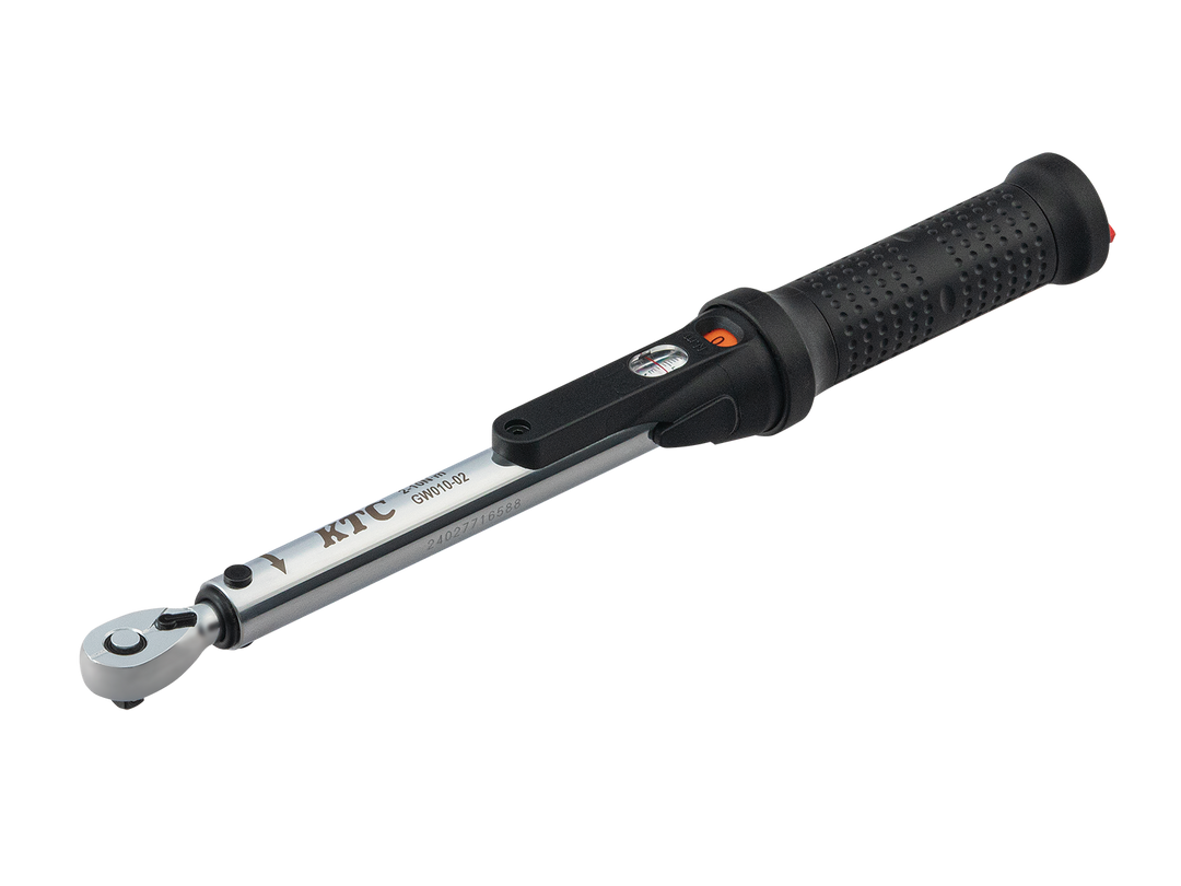 [GW010-02] KTC(京都機械工具)6.3sq.プレセット型トルクレンチ（2〜10N・m 全長317.4mm） 単品1本