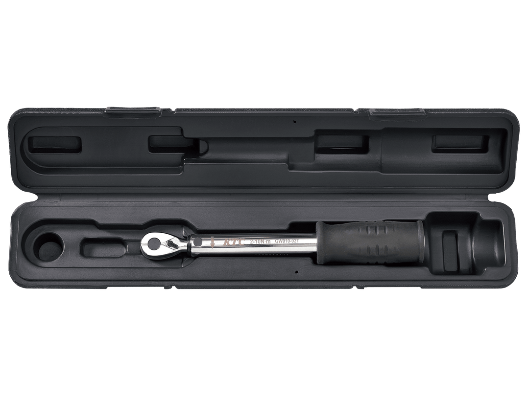 [GW010-02T] KTC(京都機械工具)6.3sq.プレロック型（単能型）トルクレンチ（2〜10N・m 全長220.8mm） 単品1本 - MisakaZoo