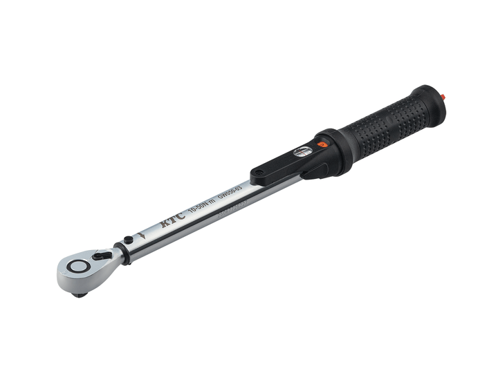 [GW050-03] KTC(京都機械工具)9.5sq.プレセット型トルクレンチ（10〜50N・m 全長374.9mm） 単品1本 - MisakaZoo