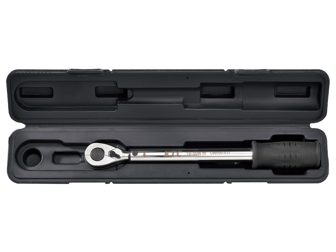 [GW050-03T] KTC(京都機械工具)9.5sq.プレロック型（単能型）トルクレンチ（10〜50N・m 全長289.2mm） 単品1本 - MisakaZoo