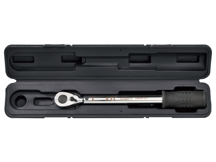 [GW050-03T] KTC(京都機械工具)9.5sq.プレロック型（単能型）トルクレンチ（10〜50N・m 全長289.2mm） 単品1本