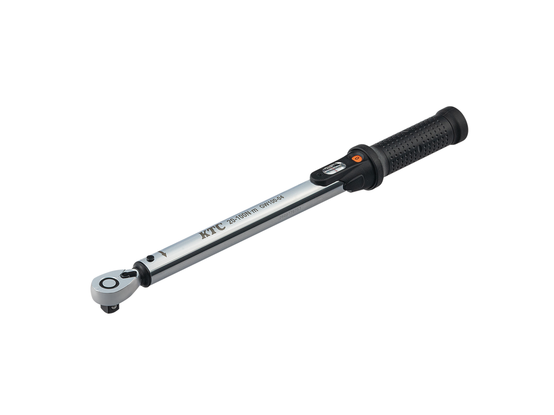 [GW100-04] KTC(京都機械工具)12.7sq.プレセット型トルクレンチ（20〜100N・m 全長446.9mm） 単品1本