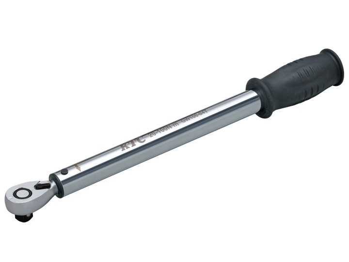 [GW100-04T] KTC(京都機械工具)12.7sq.プレロック型（単能型）トルクレンチ（20〜100N・m 全長387.8mm） 単品1本