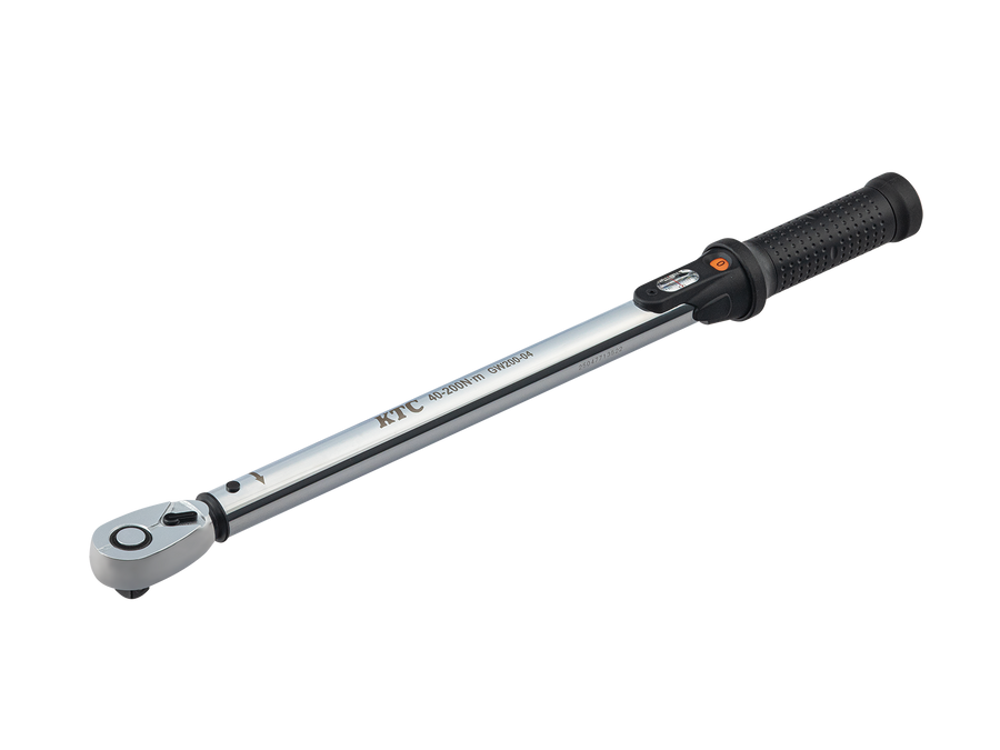 [GW200-04] KTC(京都機械工具)12.7sq.プレセット型トルクレンチ（40〜200N・m 全長531.3mm） 単品1本