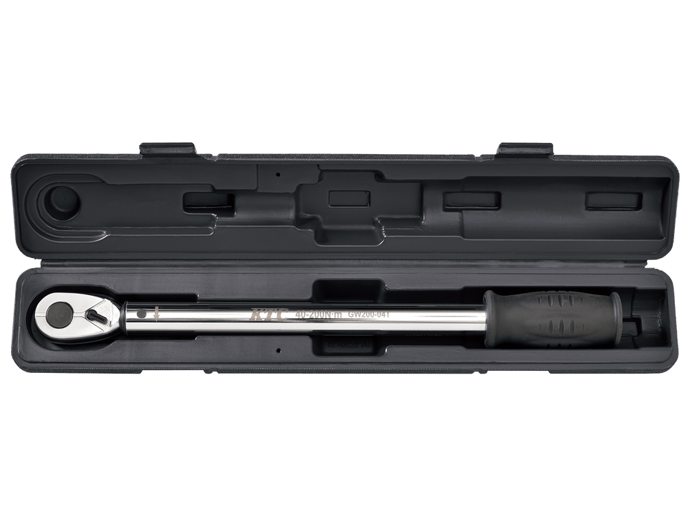 [GW200-04T] KTC(京都機械工具)12.7sq.プレロック型（単能型）トルクレンチ（40〜200N・m 全長432.0mm） 単品1本 - MisakaZoo