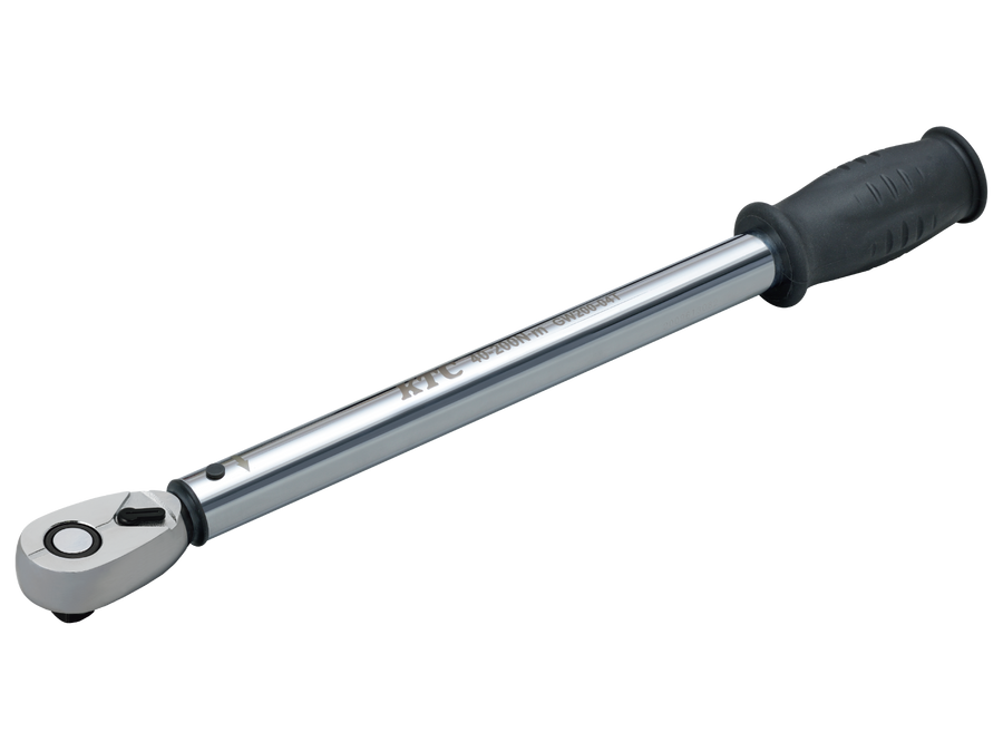 [GW200-04T] KTC(京都機械工具)12.7sq.プレロック型（単能型）トルクレンチ（40〜200N・m 全長432.0mm） 単品1本