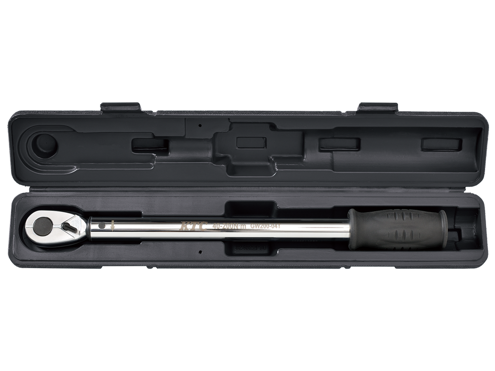 [GW200-04T] KTC(京都機械工具)12.7sq.プレロック型（単能型）トルクレンチ（40〜200N・m 全長432.0mm） 単品1本
