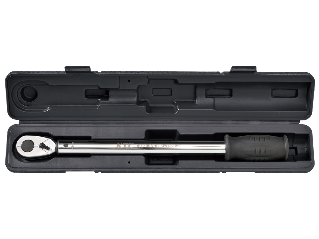 [GW200-04T] KTC(京都機械工具)12.7sq.プレロック型（単能型）トルクレンチ（40〜200N・m 全長432.0mm） 単品1本
