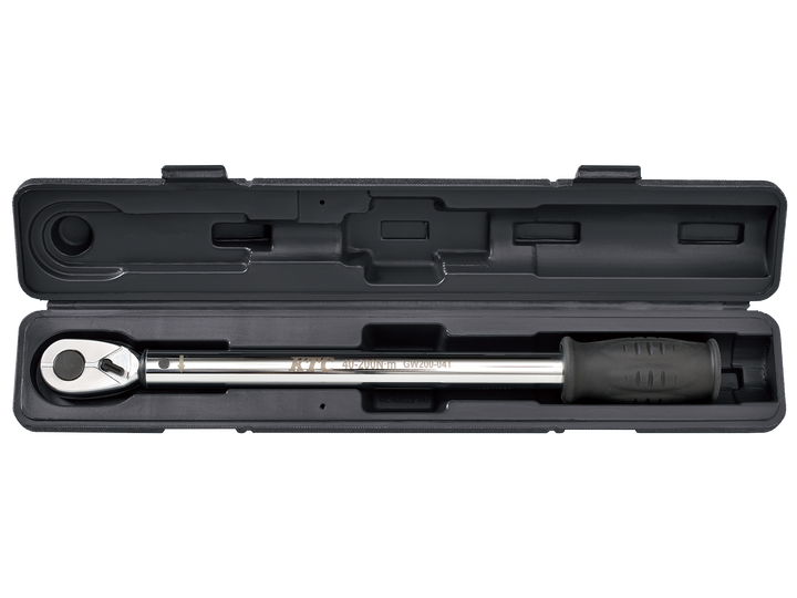 [GW200-04T] KTC(京都機械工具)12.7sq.プレロック型（単能型）トルクレンチ（40〜200N・m 全長432.0mm） 単品1本