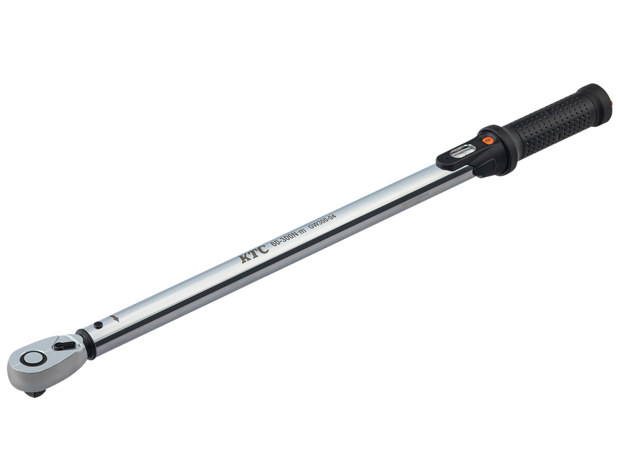 [GW300-04] KTC(京都機械工具)12.7sq.プレセット型トルクレンチ（60〜300N・m 全長623.2mm） 単品1本