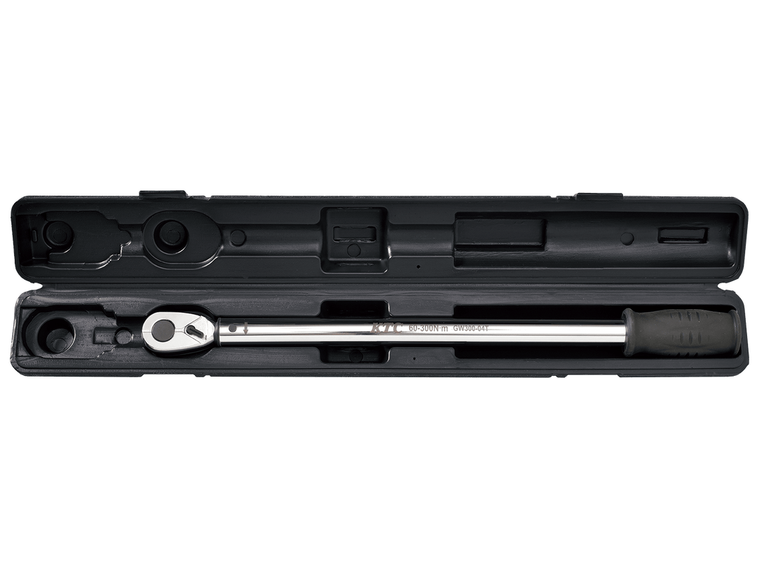 [GW300-04T] KTC(京都機械工具)12.7sq.プレロック型（単能型）トルクレンチ（60〜300N・m 全長517.2mm） 単品1本 - MisakaZoo