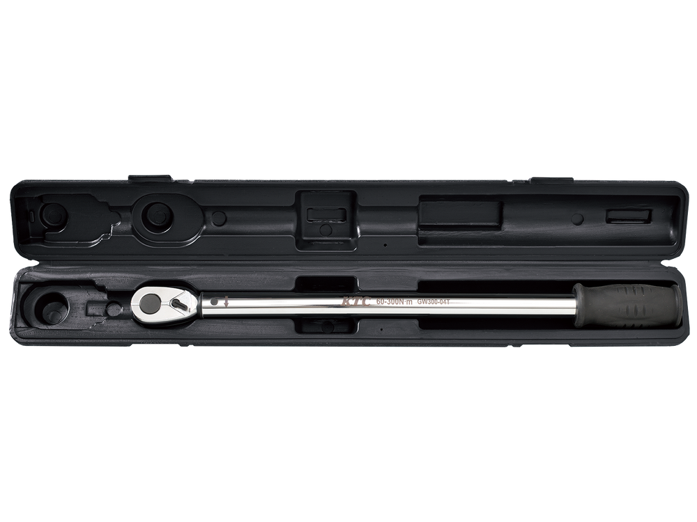 [GW300-04T] KTC(京都機械工具)12.7sq.プレロック型（単能型）トルクレンチ（60〜300N・m 全長517.2mm） 単品1本
