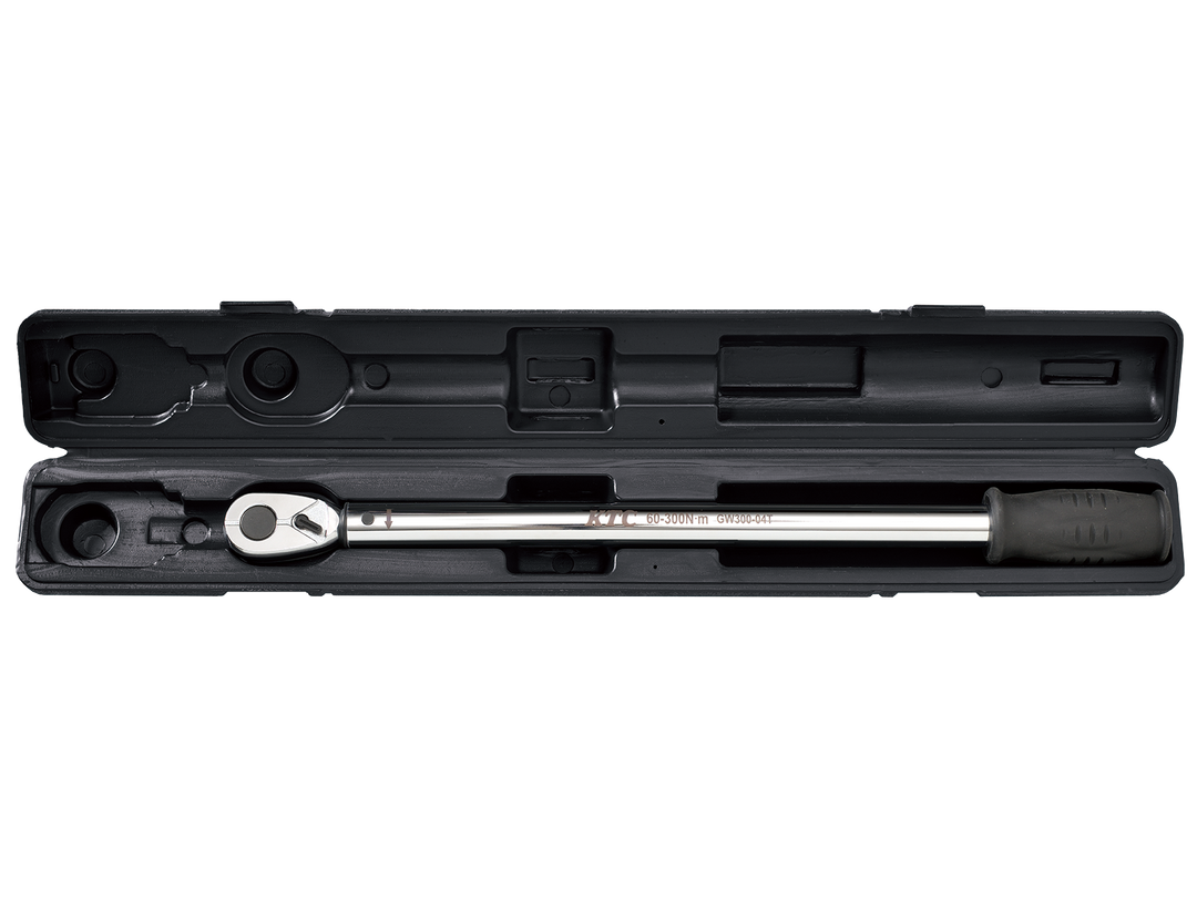 [GW300-04T] KTC(京都機械工具)12.7sq.プレロック型（単能型）トルクレンチ（60〜300N・m 全長517.2mm） 単品1本