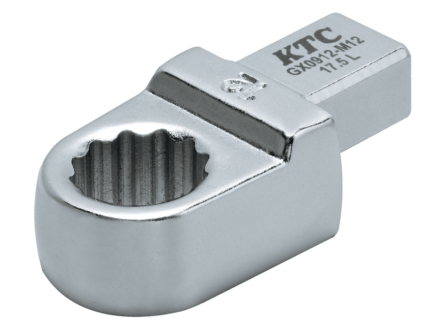 [GX0912-M12] KTC(京都機械工具)9×12めがねレンチ交換ヘッド（対辺12mm） 単品1本