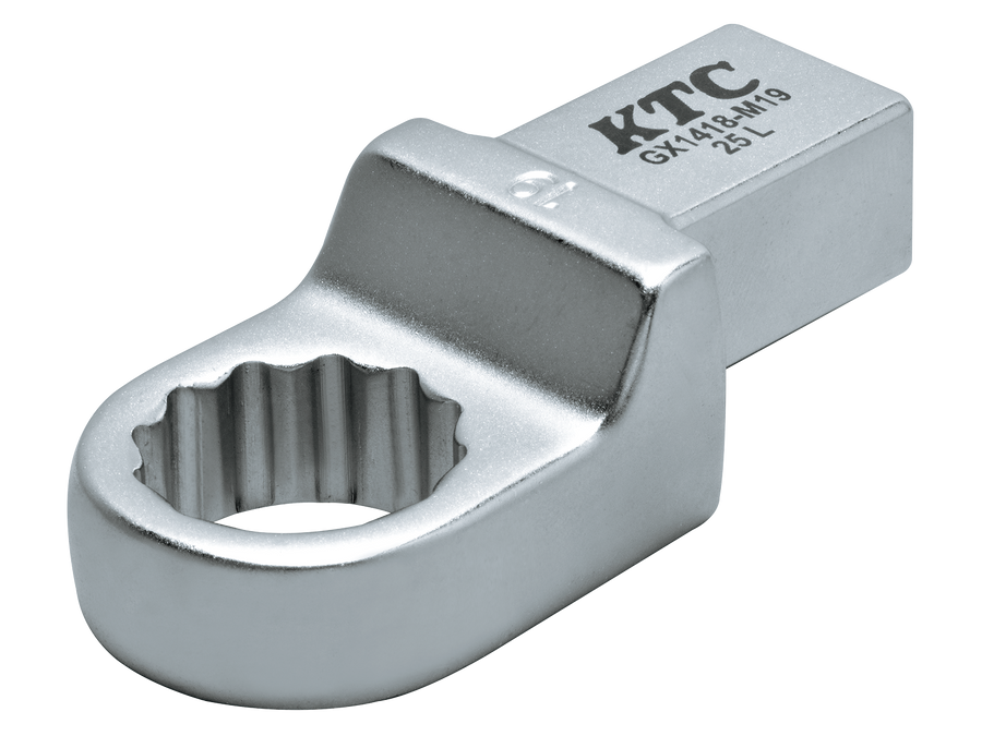 [GX1418-M19] KTC(京都機械工具)14×18めがねレンチ交換ヘッド（対辺19mm） 単品1本