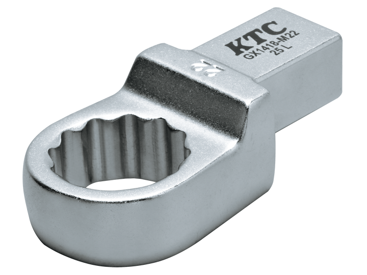 [GX1418-M22] KTC(京都機械工具)14×18めがねレンチ交換ヘッド（対辺22mm） 単品1本