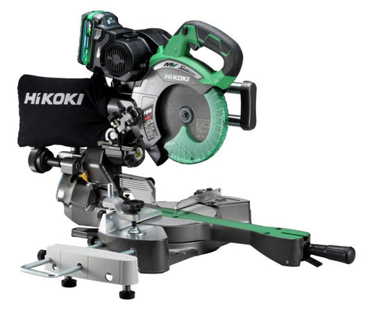 [フルセット品] HiKoki｜ハイコーキ 36V 卓上丸のこ C3607DRB (K)(XPSZ) 190mm黒鯱刃 直角切断61mm x 312mm - MisakaZoo