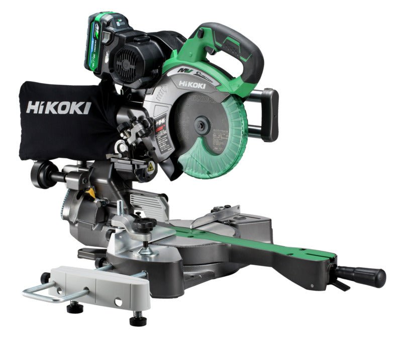 [フルセット品] HiKoki｜ハイコーキ 36V 卓上丸のこ C3607DRB (K)(XPSZ) 190mm黒鯱刃 直角切断61mm x 312mm - MisakaZoo