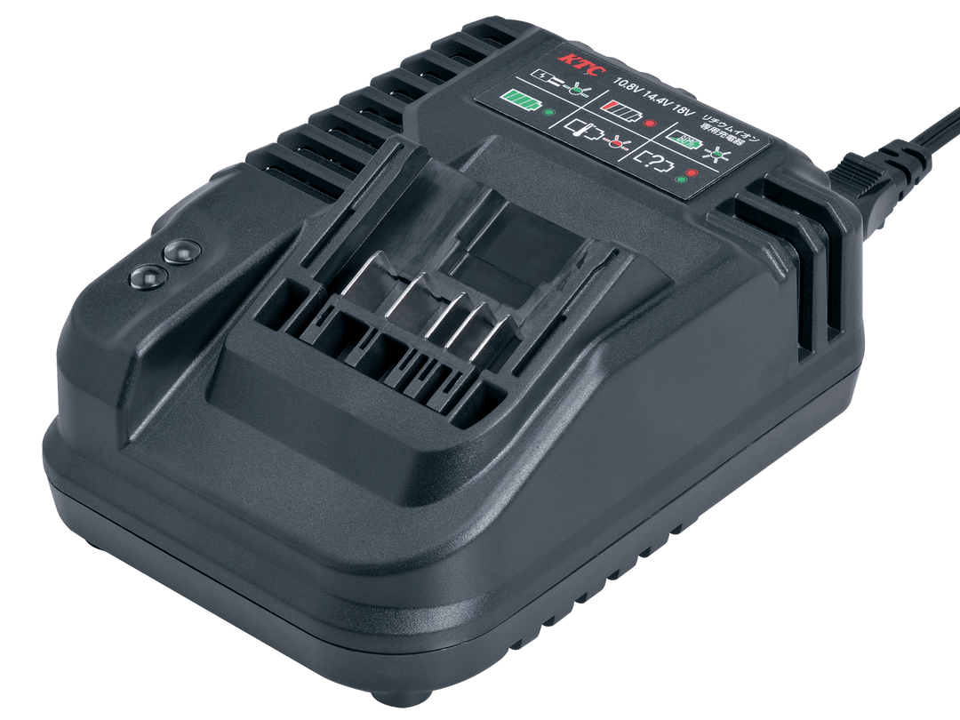 [JHE180K] KTC(京都機械工具)リチウムイオン専用充電器（12.7sq.ホイールナット専用コードレストルクリミットインパクトレンチセット JTAE473A バッテリー用） 単品1台 - MisakaZoo
