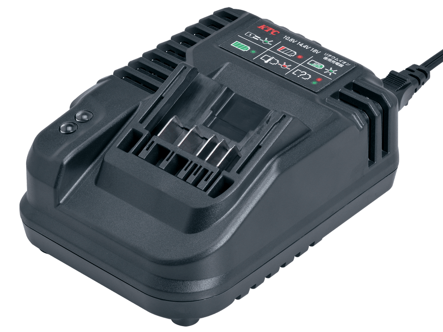 [JHE180K] KTC(京都機械工具)リチウムイオン専用充電器（12.7sq.ホイールナット専用コードレストルクリミットインパクトレンチセット JTAE473A バッテリー用） 単品1台 - MisakaZoo