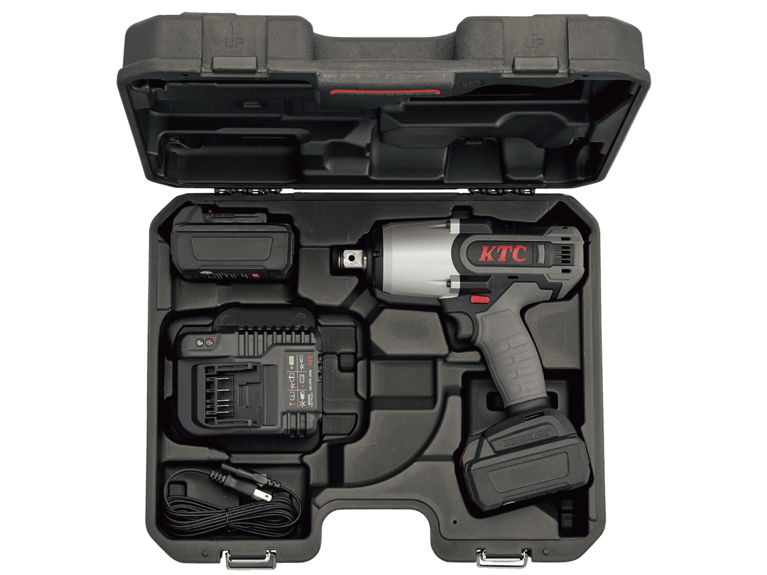 [JTAE682] KTC(京都機械工具)19.0sq. コードレストルクリミット インパクトレンチセット セット品 - MisakaZoo