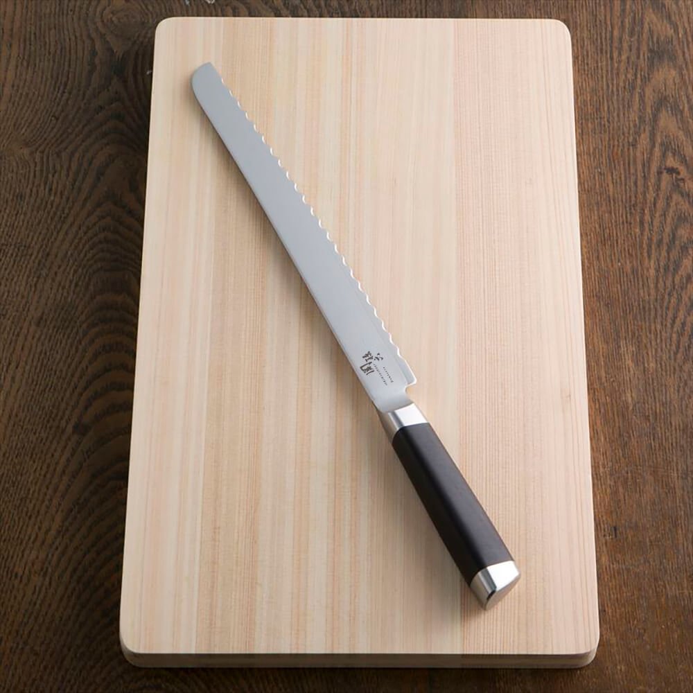 貝印(KAI) 関孫六 ダマスカス パン切りナイフ 240mm ステンレスクラッド複合材 JDM - MisakaZoo
