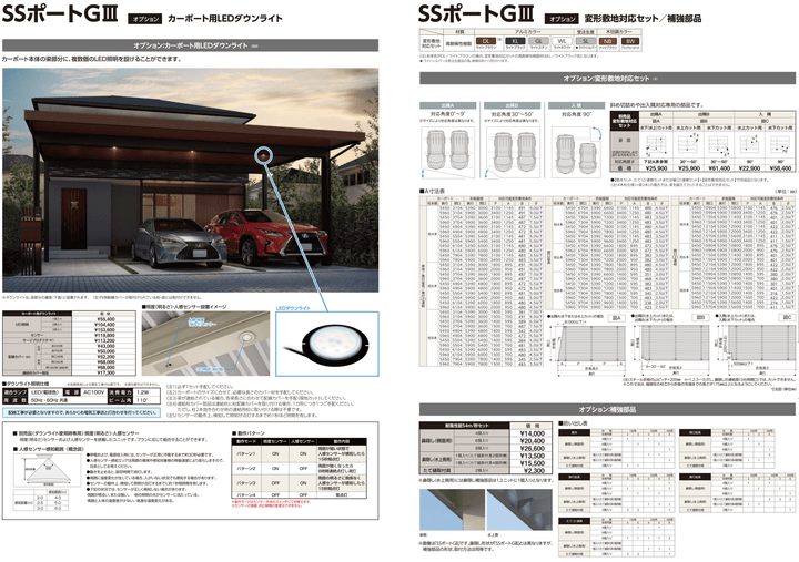[L55-W55SA｜サイズ5432mm x 5470mm｜Aタイプ基本セット 2台用] ダイセン(Daisen) カーポート SSポートGIII 耐積雪100cmタイプ - MisakaZoo