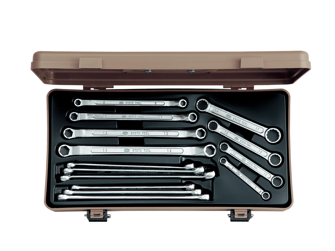 [M215P] KTC(京都機械工具)めがねレンチセット[14本組] セット品14点 - MisakaZoo