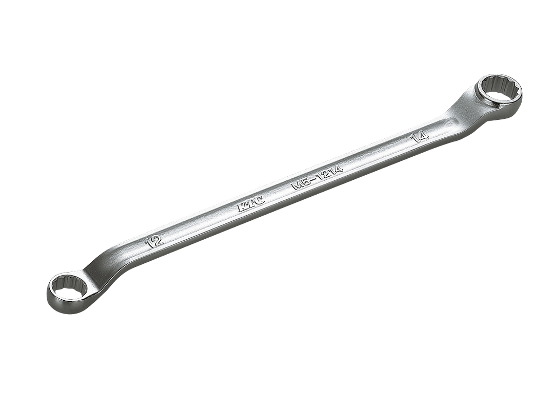 [M5-0607] KTC(京都機械工具)45°×6°ロングめがねレンチ（対辺6×7mm） 単品1本 - MisakaZoo