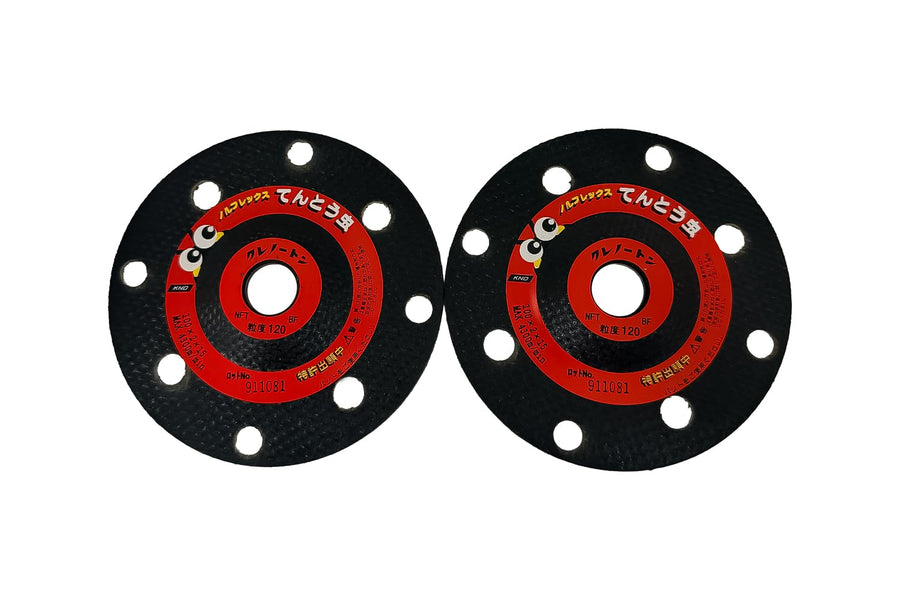 [MisakaZoo 2枚セット品 MO-Pack]クレトイシ クレノートン 孔開きてんとう虫 100×2×15 ＃120 BF2014 - MisakaZoo