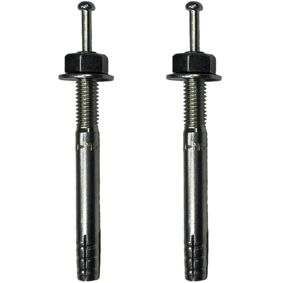 [MisakaZoo 2本入 MO-Pack] サンコーテクノ C-660オールアンカー スチール製 三価クロメート処理 (M6 x L60mm) - MisakaZoo