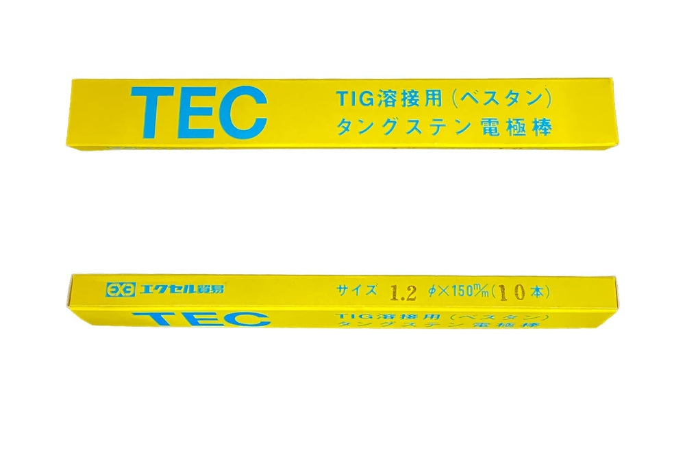 [MisakaZoo 2本入 MO-Pack] エクセル貿易 TECべスタン TIG溶接用 タングステン電極棒 φ1.2×150mm - MisakaZoo