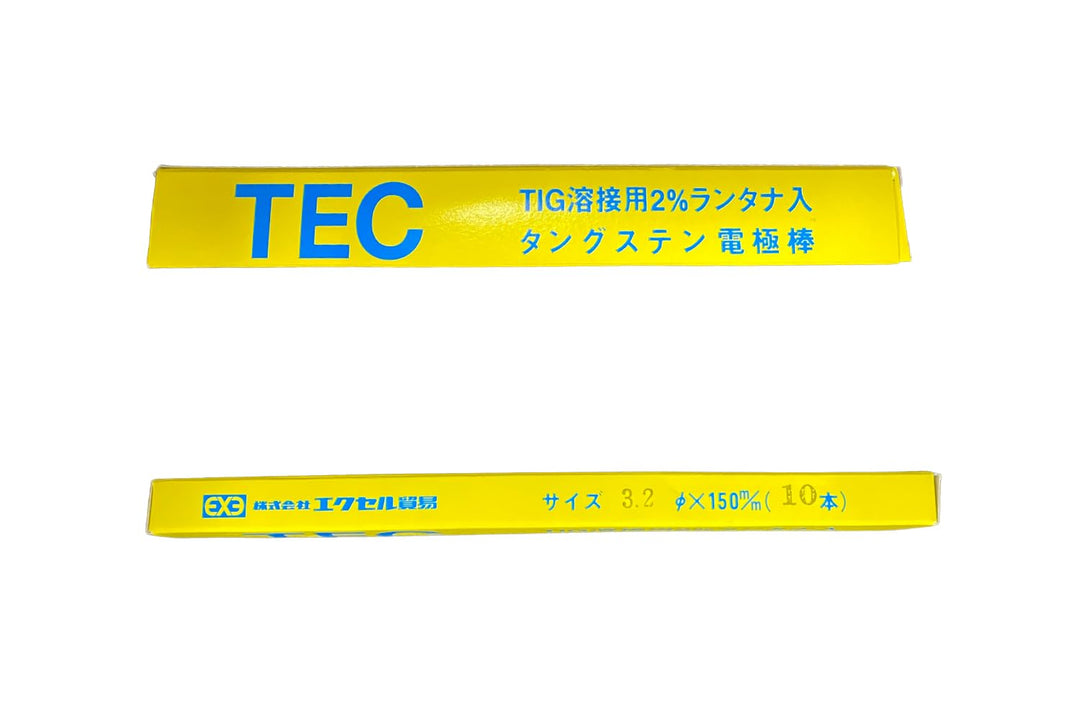 [MisakaZoo 2本入 MO-Pack] エクセル貿易 TECランタナ TIG溶接用 タングステン電極棒 φ3.2×150mm - MisakaZoo