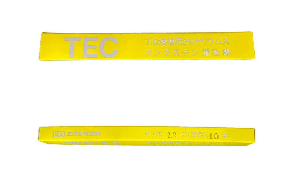 [MisakaZoo 2本入 MO-Pack] エクセル貿易 TECセリウム TIG溶接用 タングステン電極棒 φ3.2×150mm - MisakaZoo