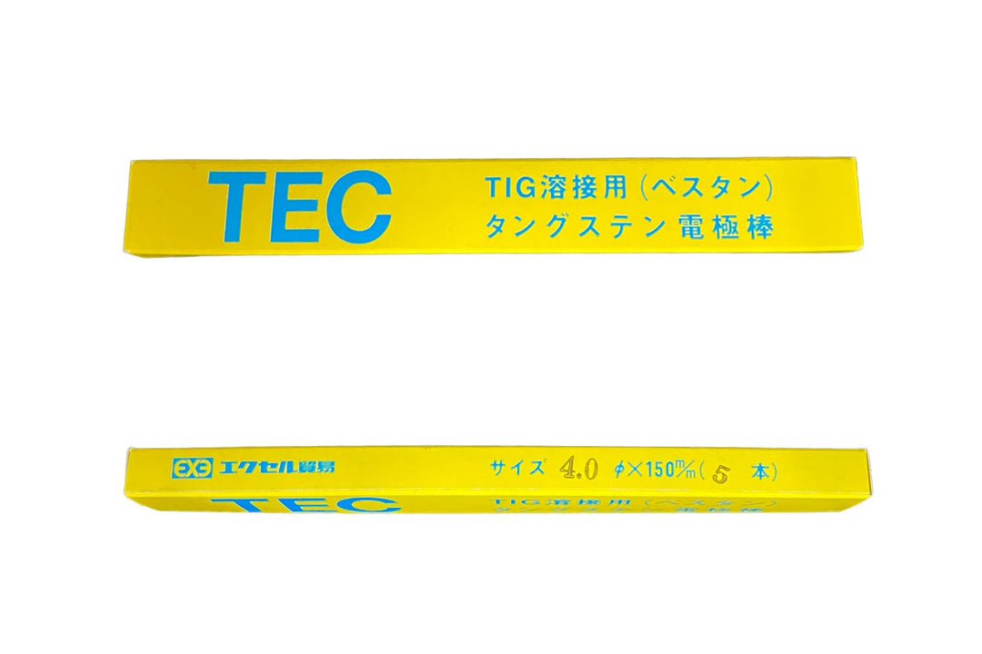 [MisakaZoo 2本入 MO-Pack] エクセル貿易 TECべスタン TIG溶接用 タングステン電極棒 φ4.0×150mm - MisakaZoo