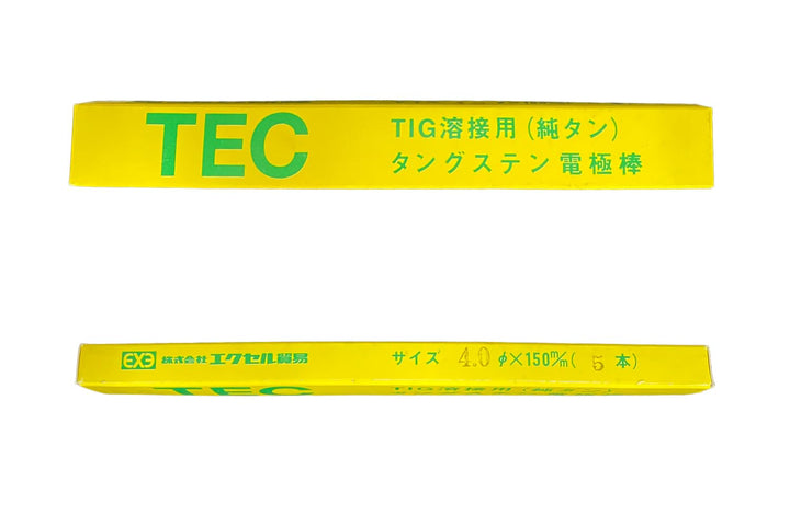 [MisakaZoo 2本入 MO-Pack] エクセル貿易 TEC純タン TIG溶接用 タングステン電極棒 φ4.0×150mm - MisakaZoo