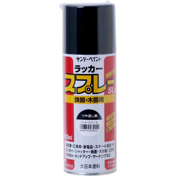 サンデーペイント(大日本塗料)　ラッカースプレーSL　300ml　カラー21色　バラ1本