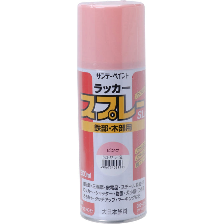 サンデーペイント(大日本塗料)　ラッカースプレーSL　300ml　カラー21色　バラ1本