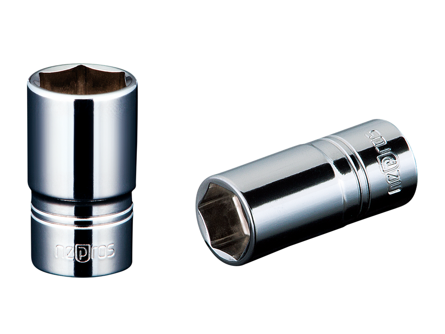 [NB2M-12] Nepros(ネプロス)6.3sq.セミディープ ソケット（六角） 12mm - MisakaZoo