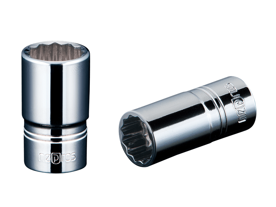[NB2M-06W] Nepros(ネプロス)6.3sq.セミディープ ソケット（十二角） 6mm 単品1個 - MisakaZoo