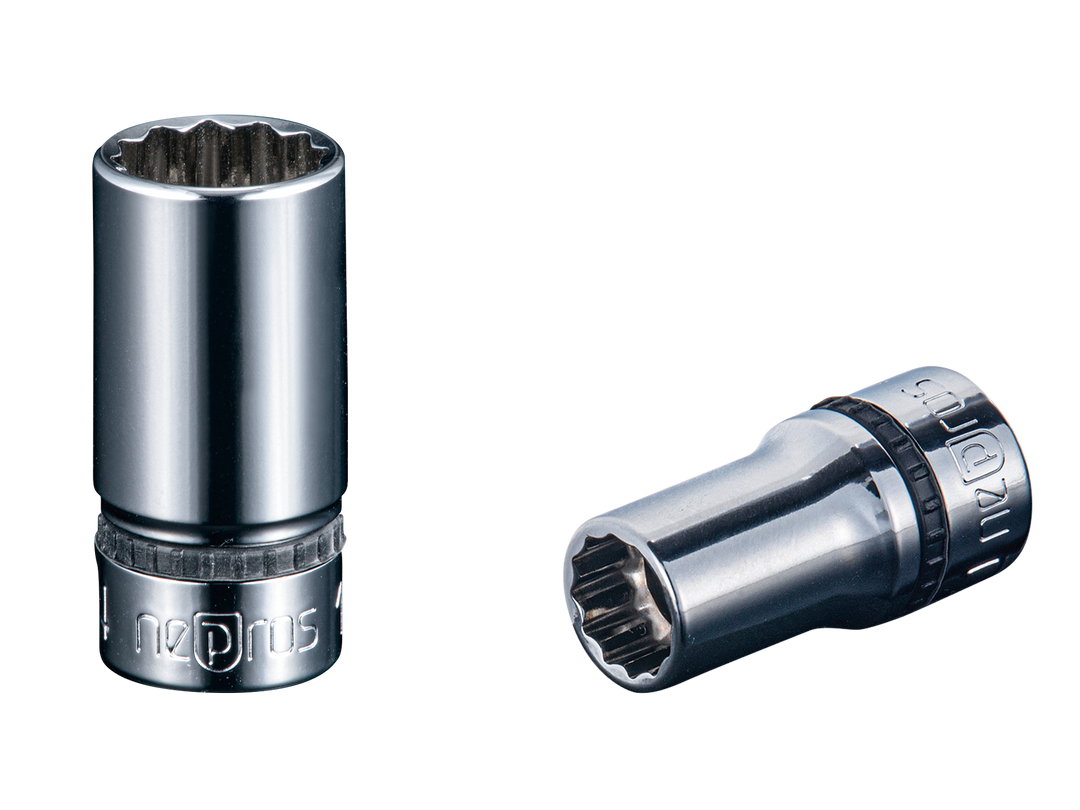 [NB3M-19W] Nepros(ネプロス)9.5sq.セミディープソケット（十二角） 19mm - MisakaZoo