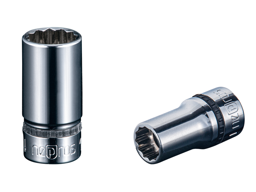 [NB3M-13W] Nepros(ネプロス)9.5sq.セミディープソケット（十二角） 13mm - MisakaZoo
